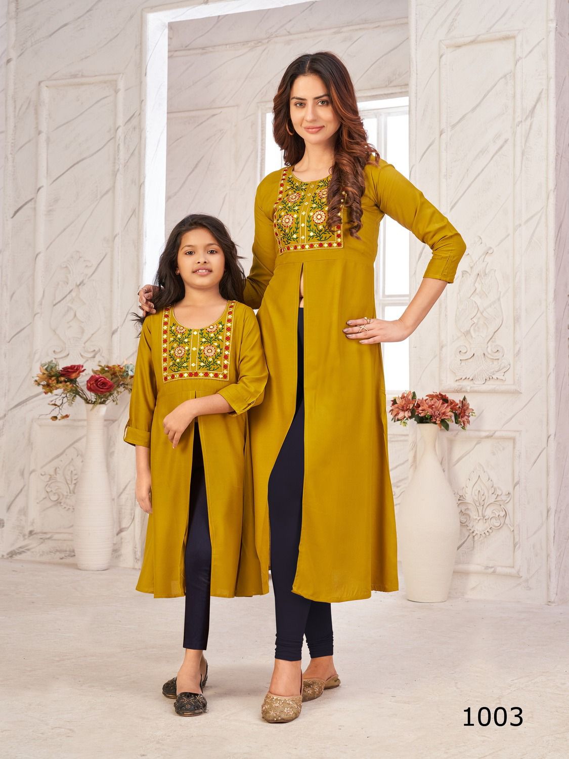 Blue Hills Emotion Mother Daughter Combo Wholesale Kurtis